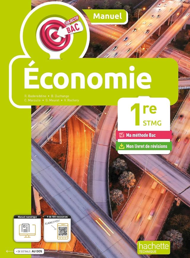 Couverture du livre « Objectif Bac – Économie 1re STMG (manuel) »
